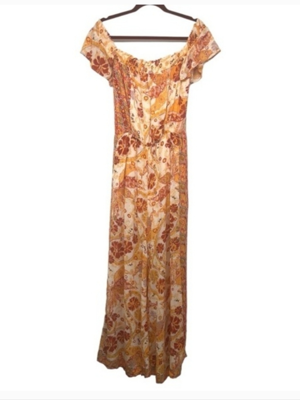 **HP** FREE PEOPLE Off The Shoulder Jumpsuit - Picture 14 of 14